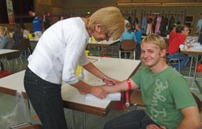 Rund 400 Personen lassen sich f�r Levin typisieren